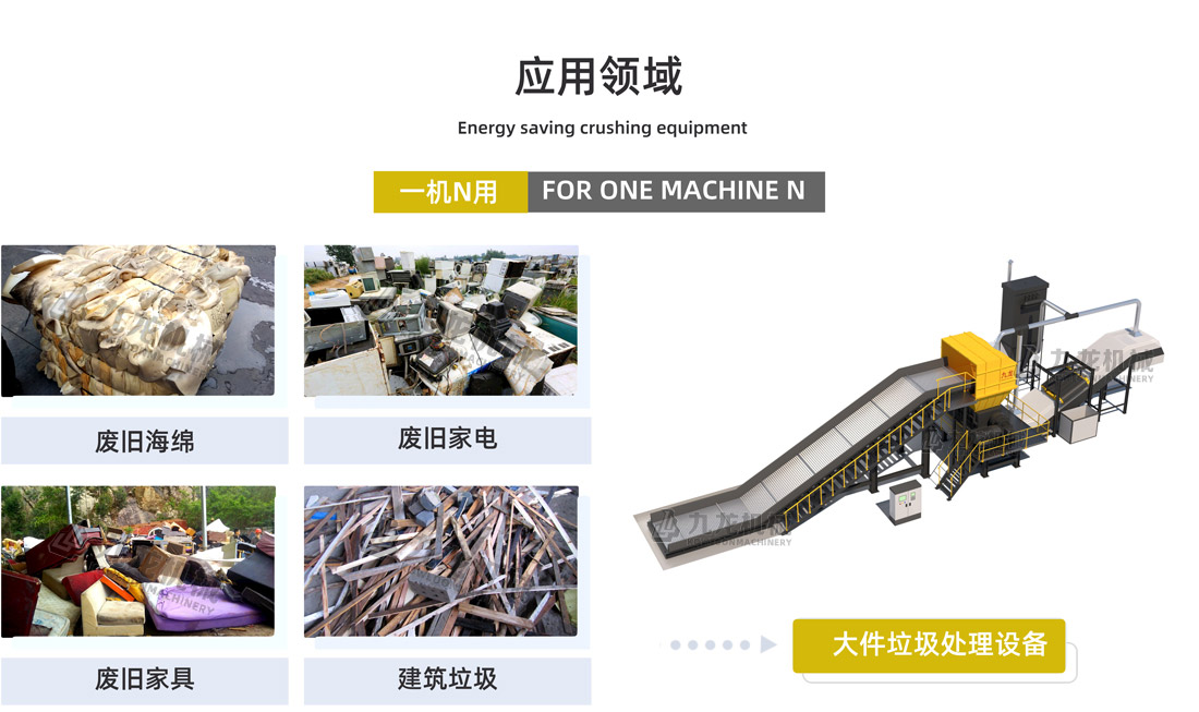 大件垃圾粉碎机应用物料 大件垃圾粉碎机应用物料